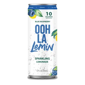 12-Pack Sparkling OOH LA Lemin Blue Raspberry Lemonade