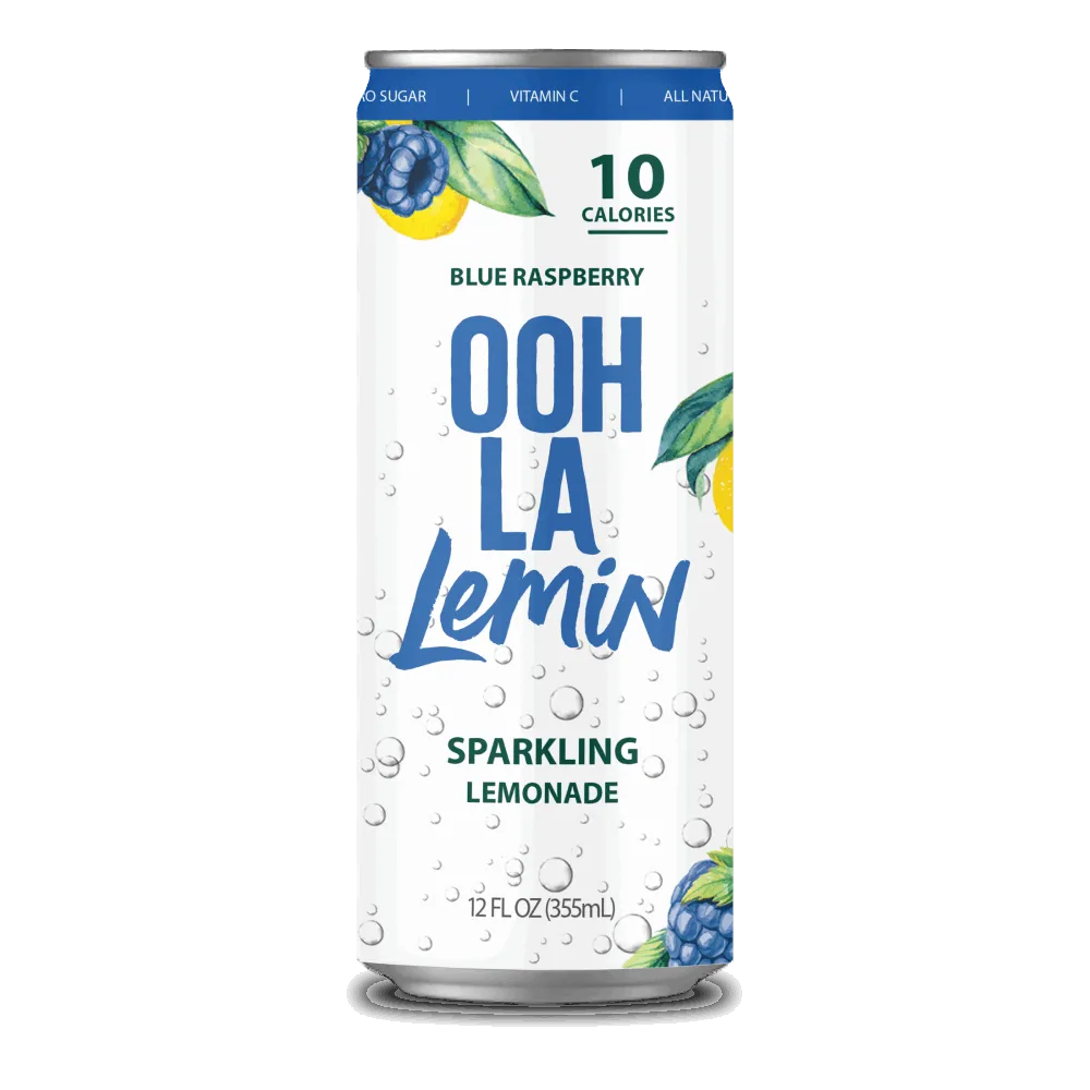 12-Pack Sparkling OOH LA Lemin Blue Raspberry Lemonade