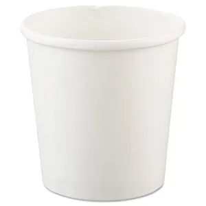 4oz Poly Coated Paper Ho Cups, White (1000/cs)