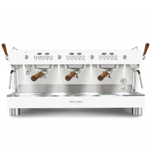 Ascaso Barista T Plus, Automatic 3 Group Espresso Machine, with Thermodynamic Technology (White)