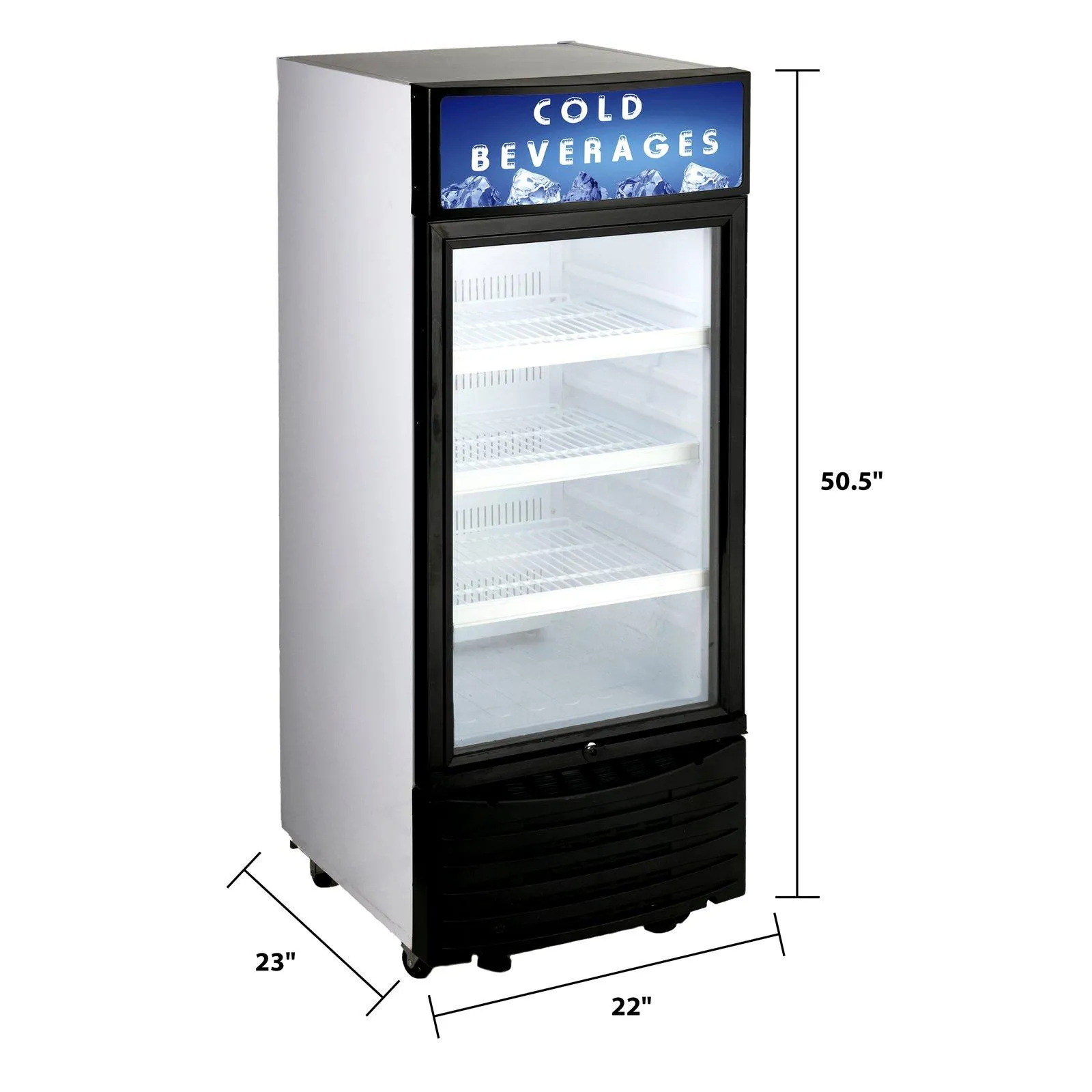 BCC6Q1BG Avanti 6.0 cu. ft. Commercial Beverage Center - Black / 6.0 cu. ft