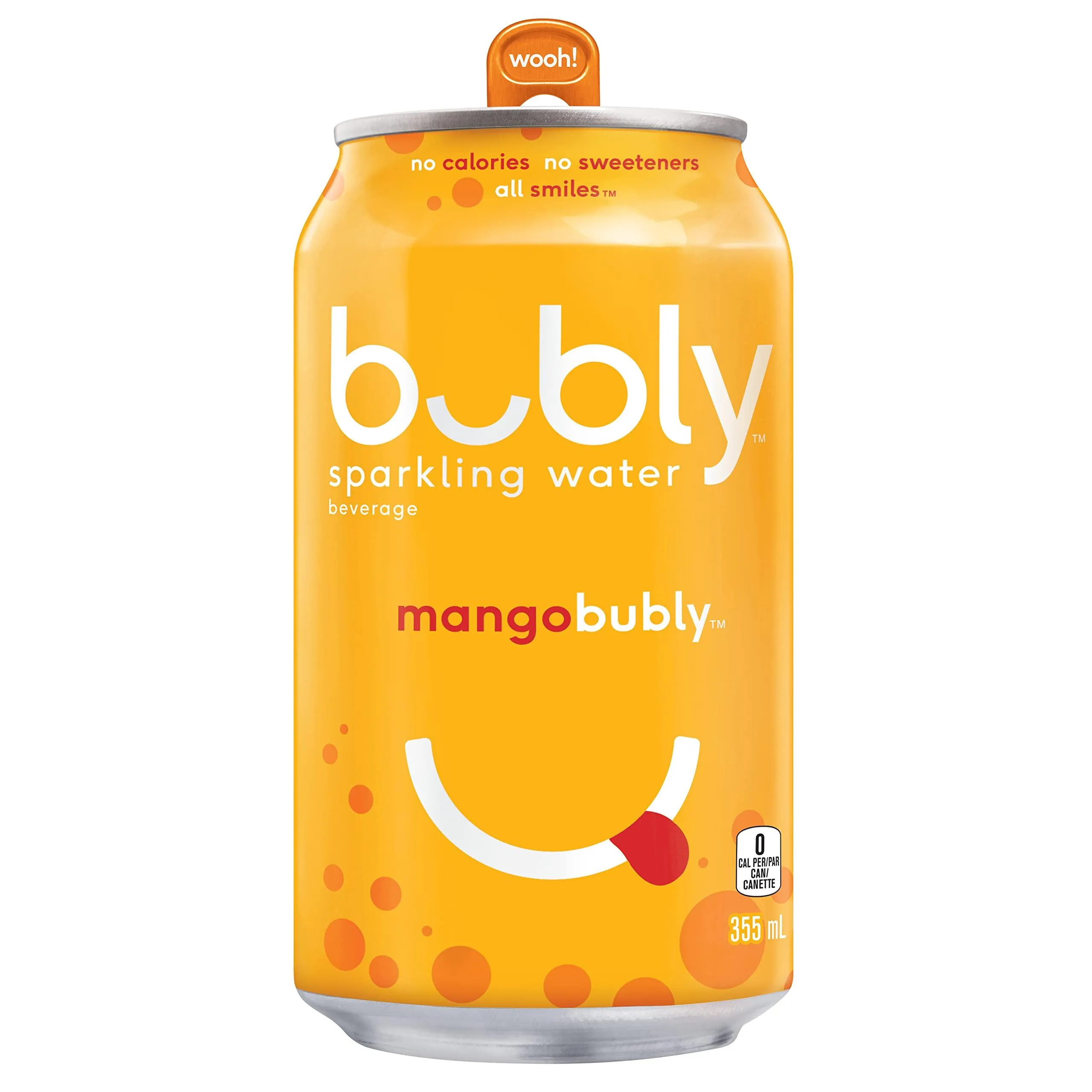 Bubly Sparkling Water, 355 mL Cans, 12 Pack.