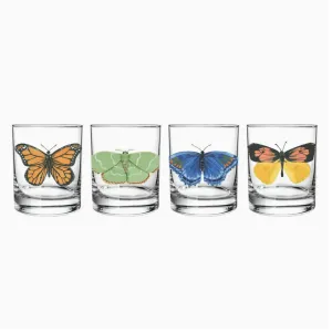 Butterfly Short Juice Glass