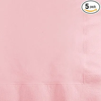 Classic Pink Beverage Napkins | 50 ct