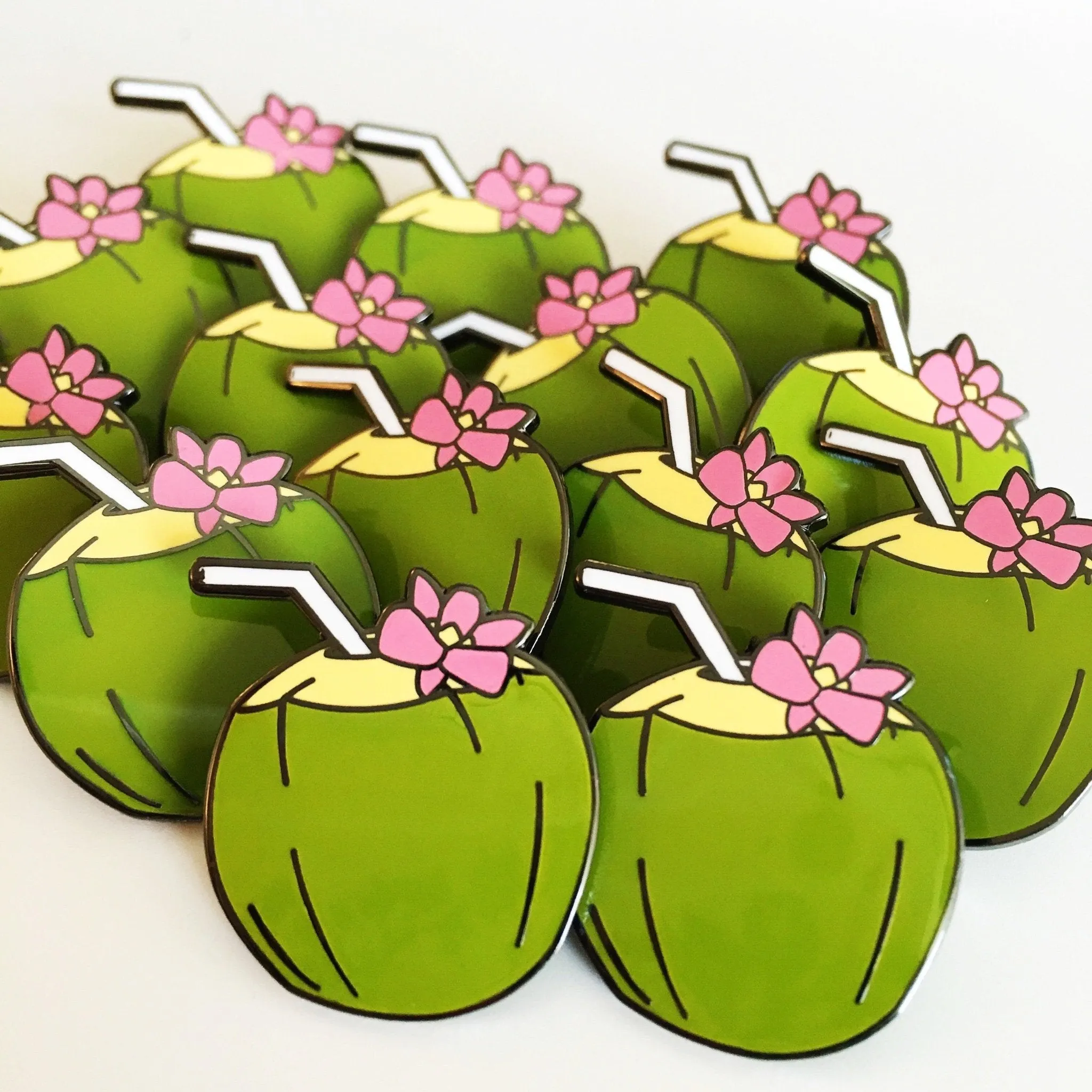 Coconut Enamel Pin