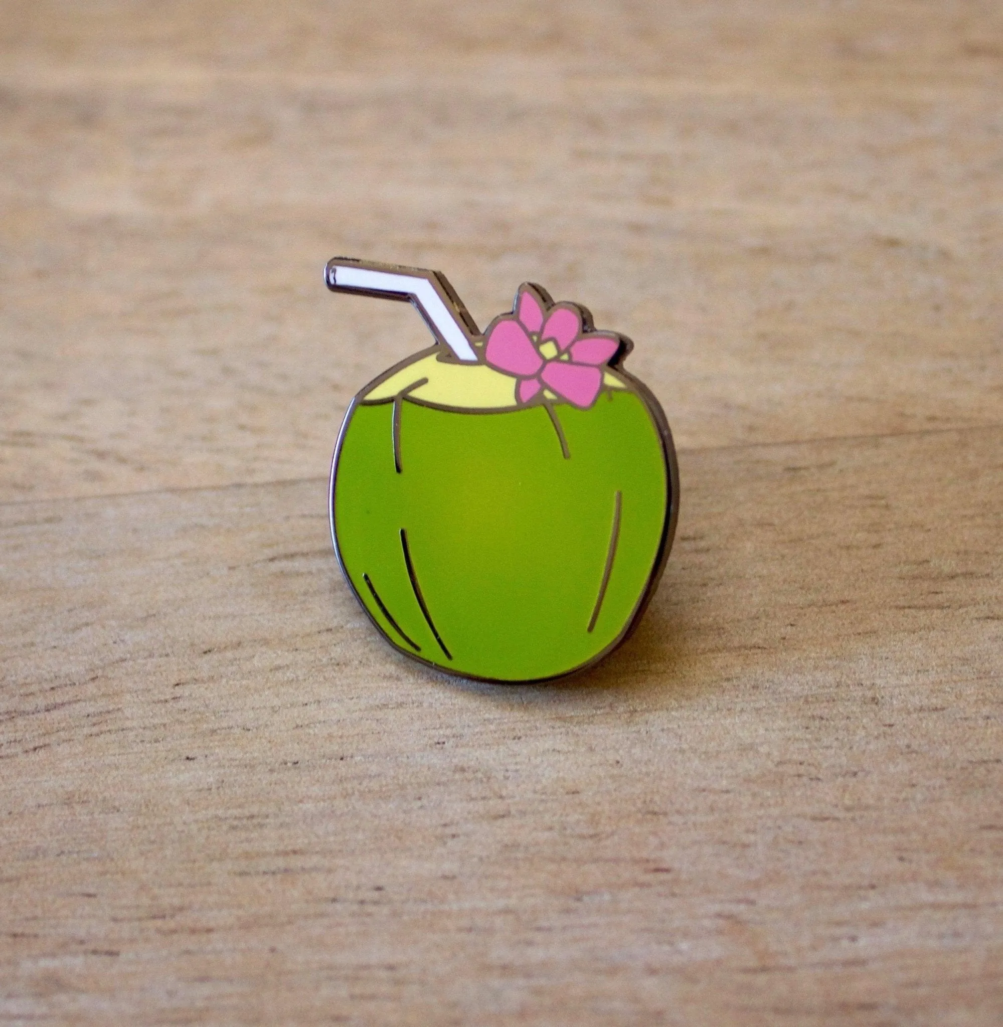 Coconut Enamel Pin