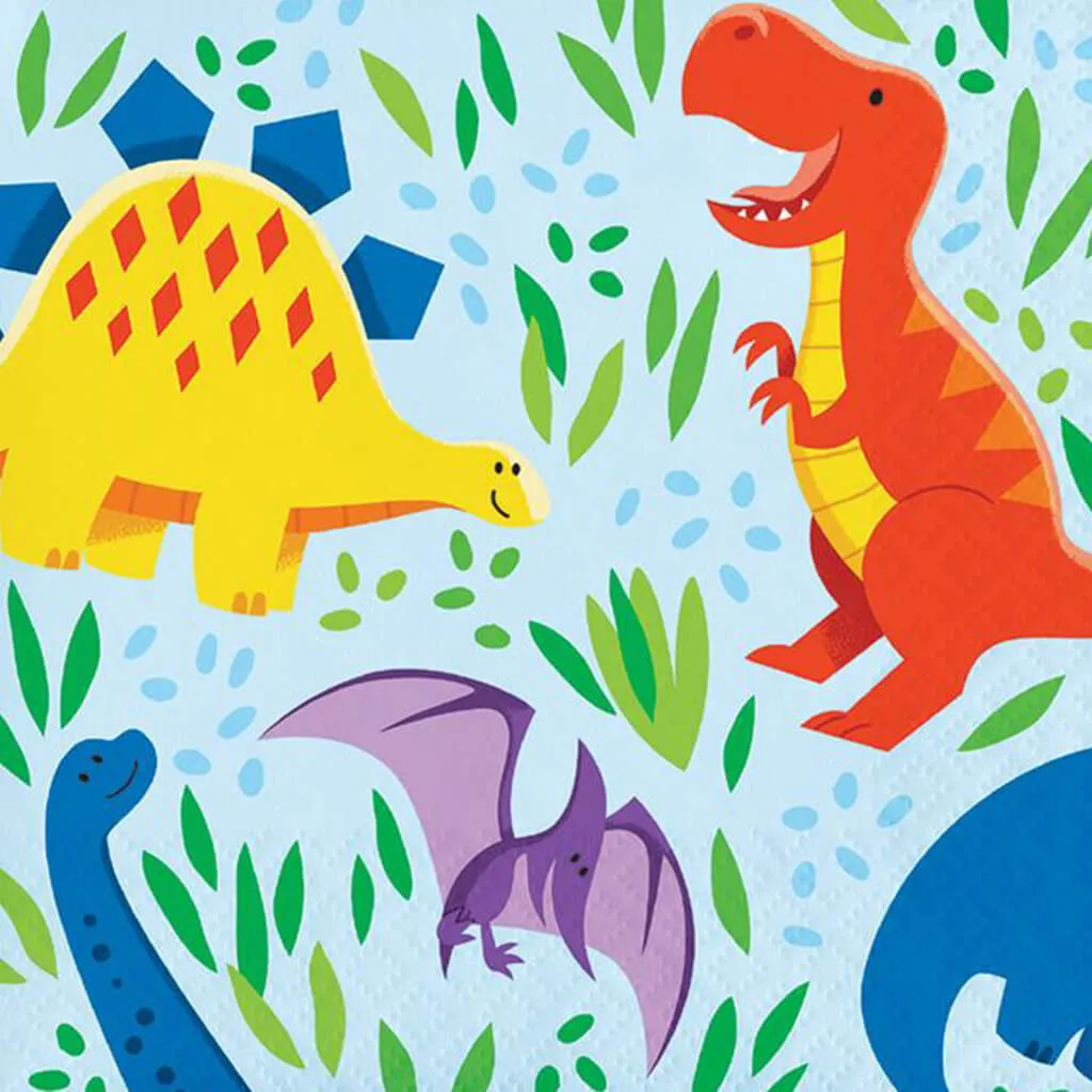 Dinosaur Friends Beverage Napkins 16ct 2ply