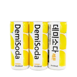 Dong-A DemiSoda Lemon Carbonated Soft Drink 6 Cans x 250ml