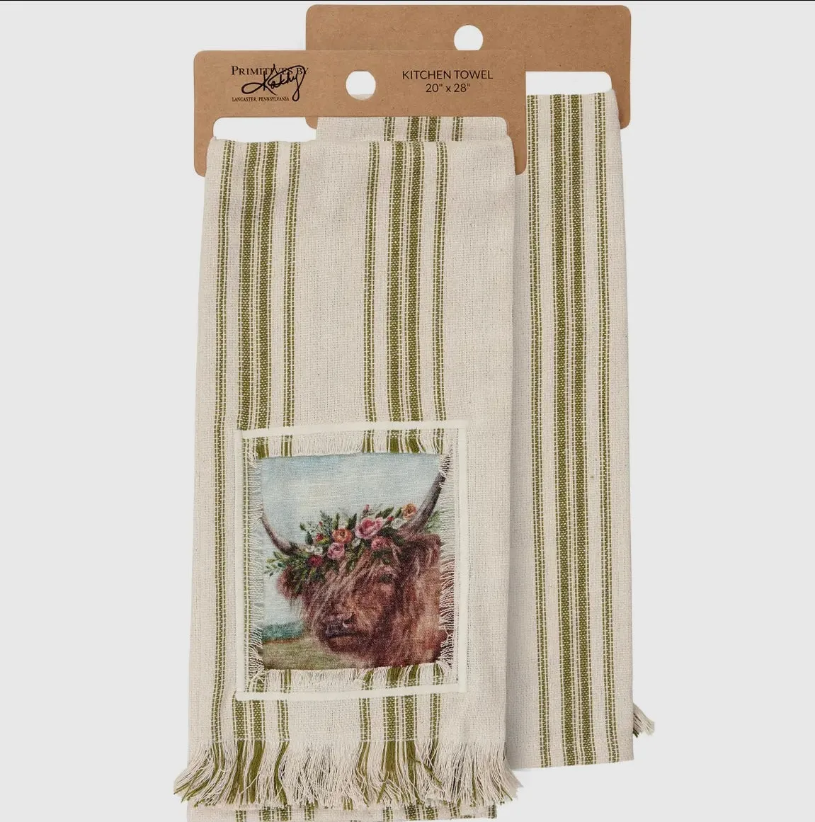 Floral Highland Kitchen Towel