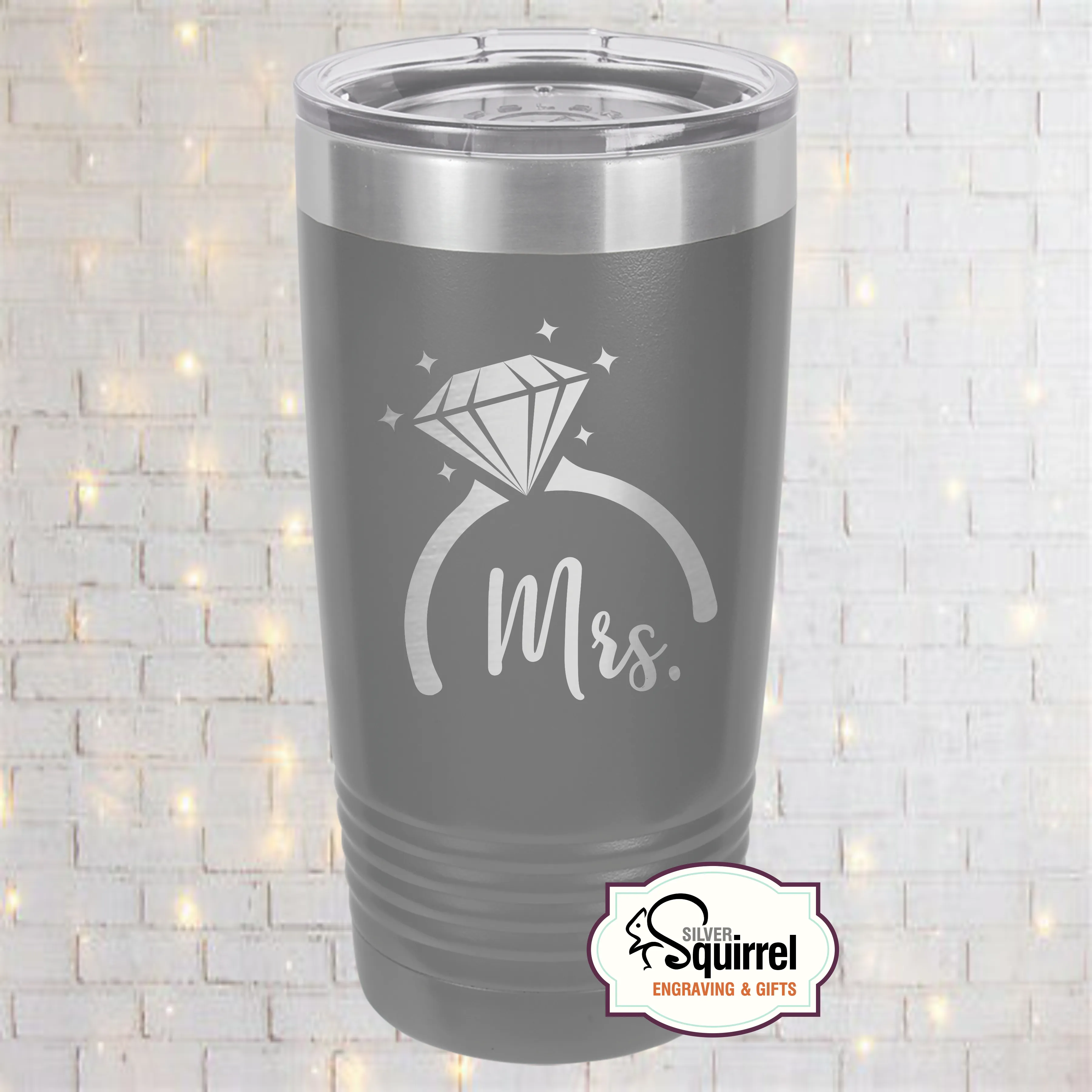 Insulated Tumbler {Mrs. Diamond Ring}