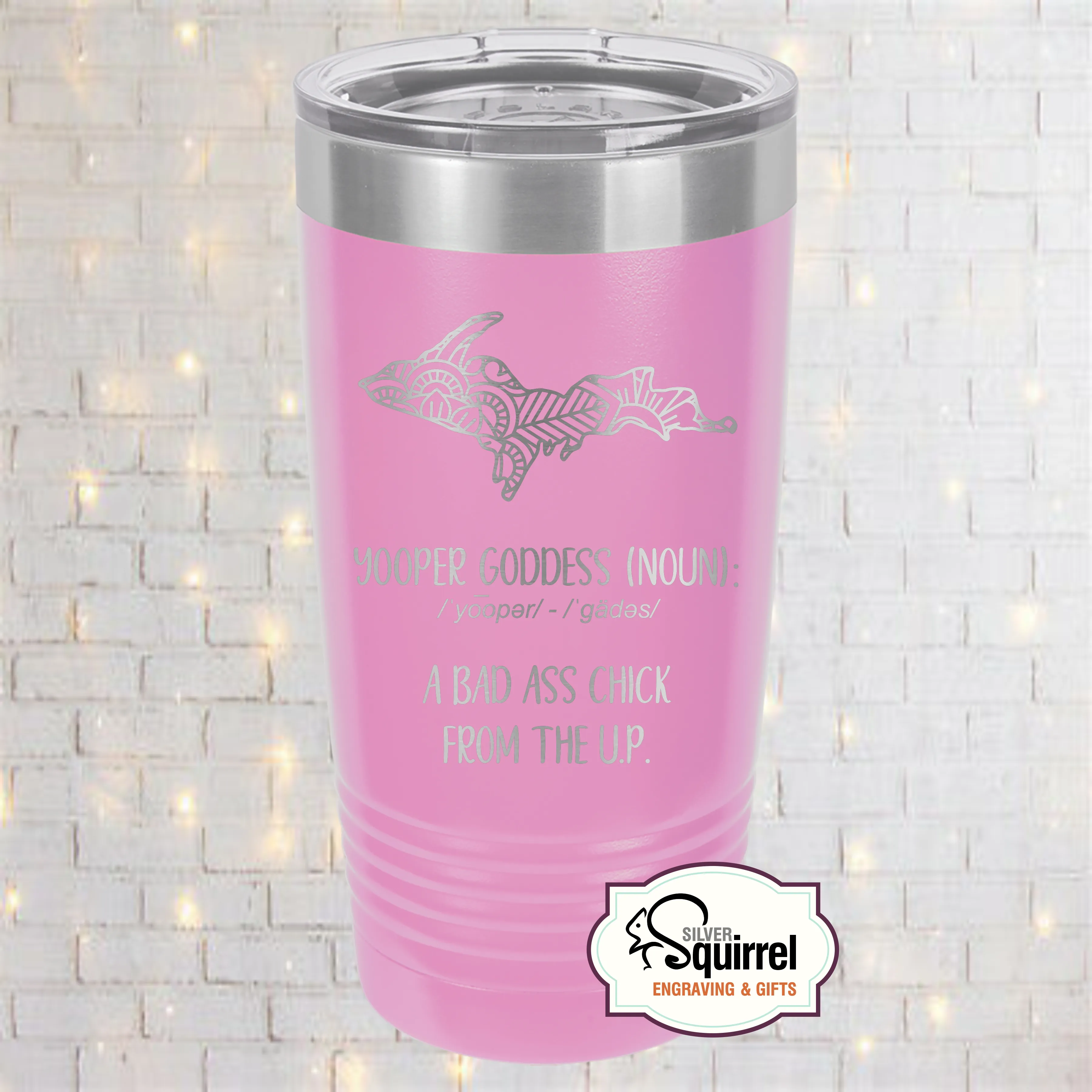 Insulated Tumbler {Upper Goddess Mandala Design}