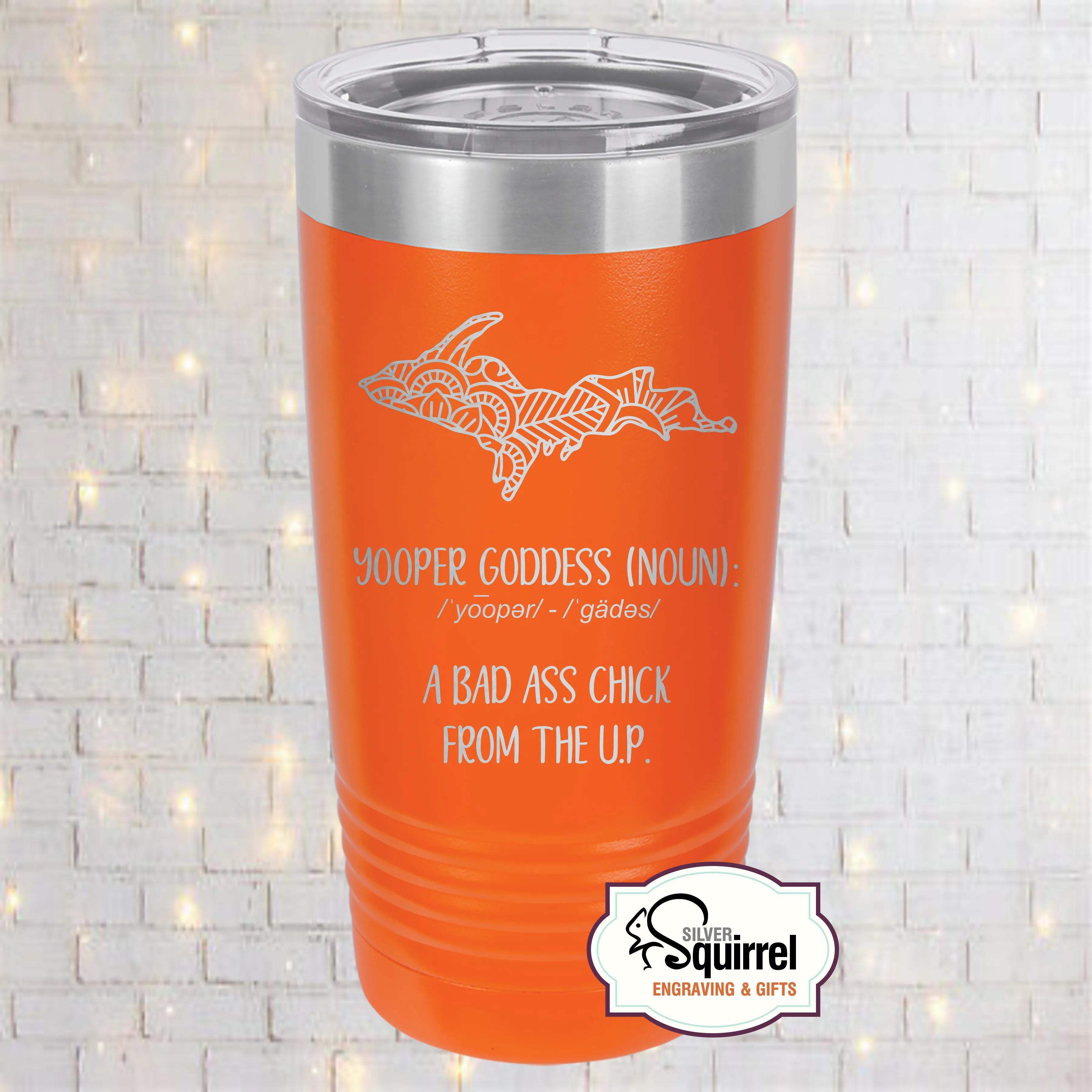 Insulated Tumbler {Upper Goddess Mandala Design}