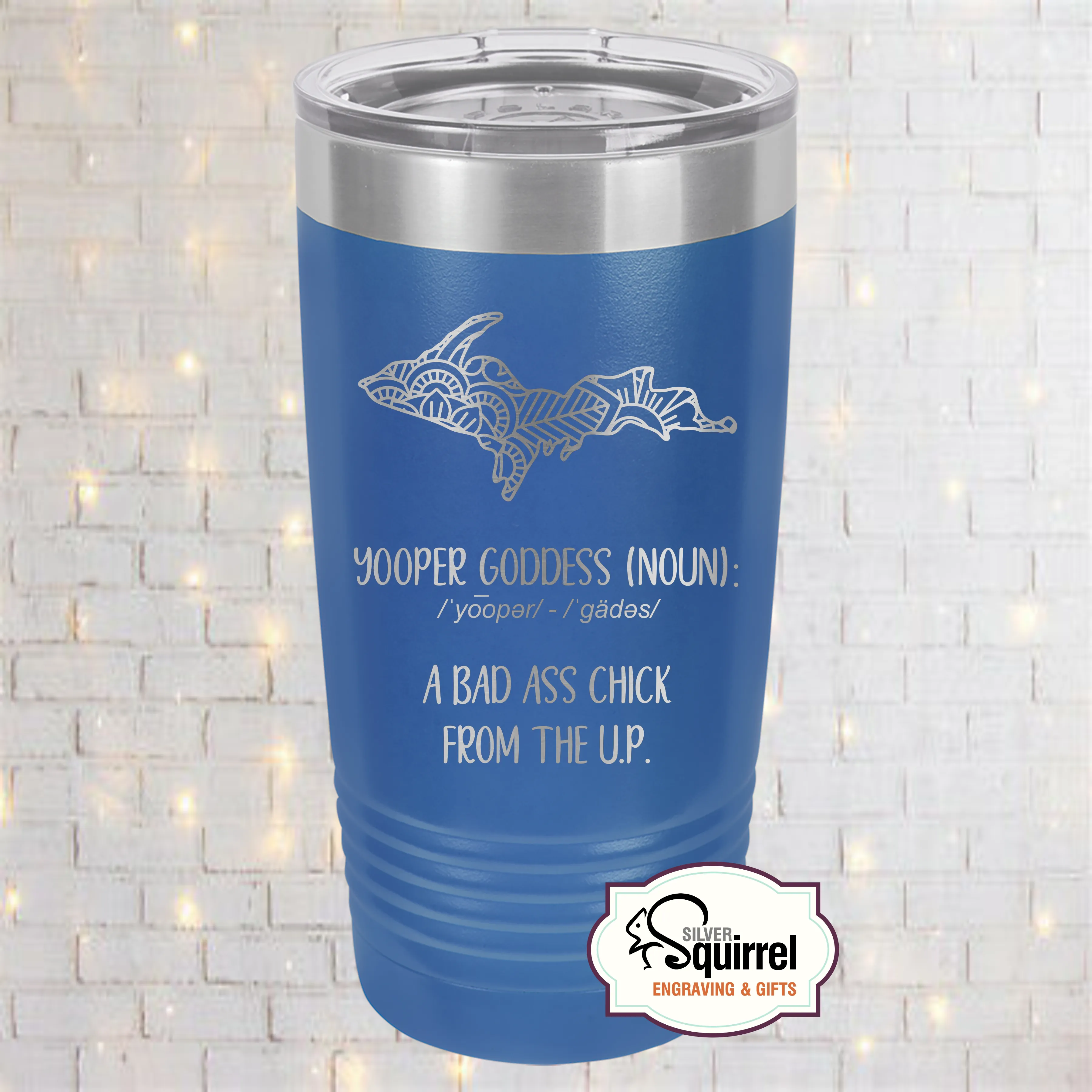 Insulated Tumbler {Upper Goddess Mandala Design}