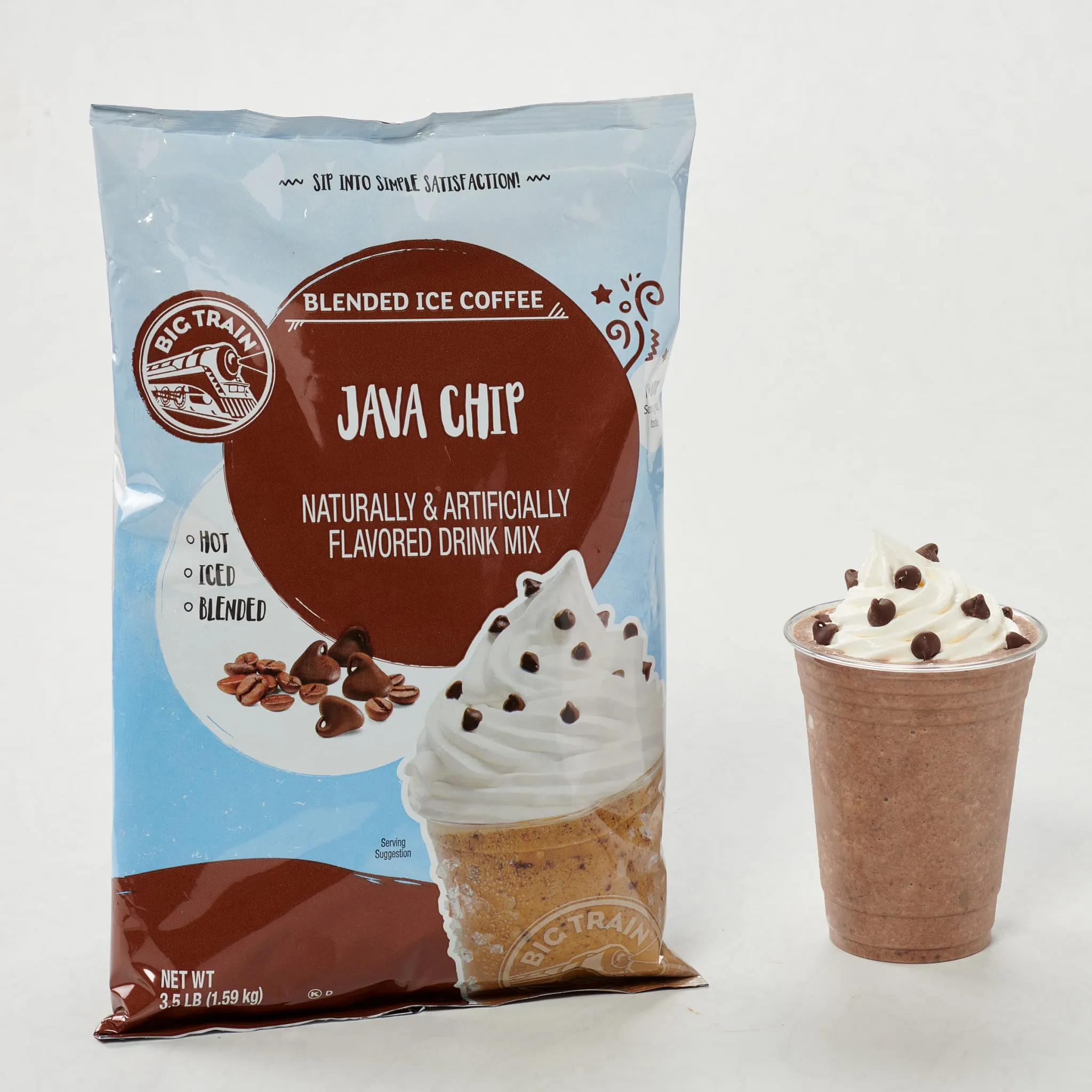 Java Chip Blended Ice Coffee Beverage Mix - 5 x 3.5lb Bags