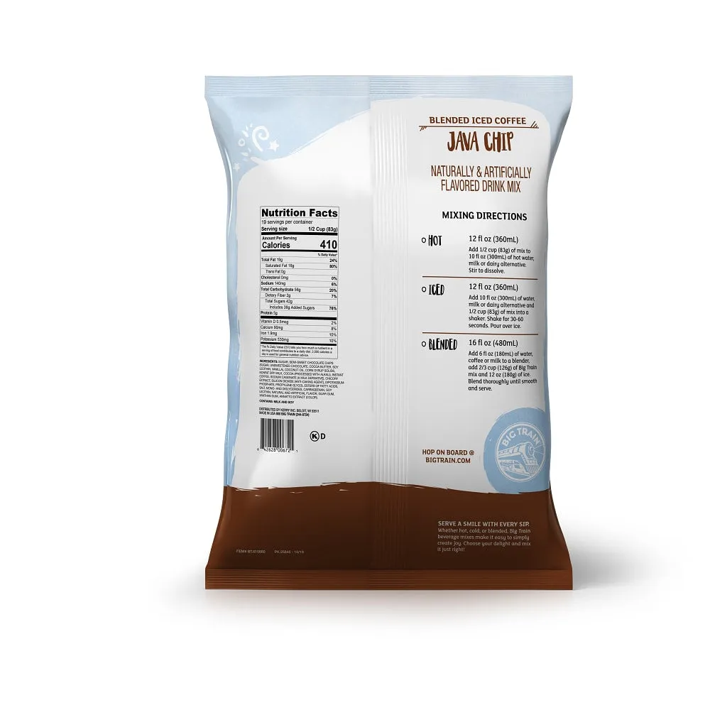 Java Chip Blended Ice Coffee Beverage Mix - 5 x 3.5lb Bags