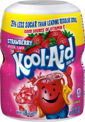 Kool Aid Strawberry Drink Mix Canister 19oz