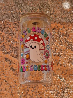 Let's Go Ghouls  Glass Can