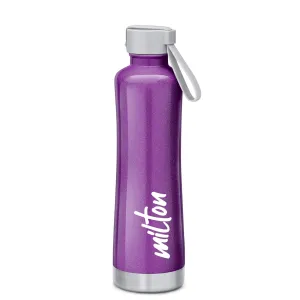 Milton New Tiara 600 Thermosteel 24 Hours Hot & Cold Water Bottle, 490 ml, Purple