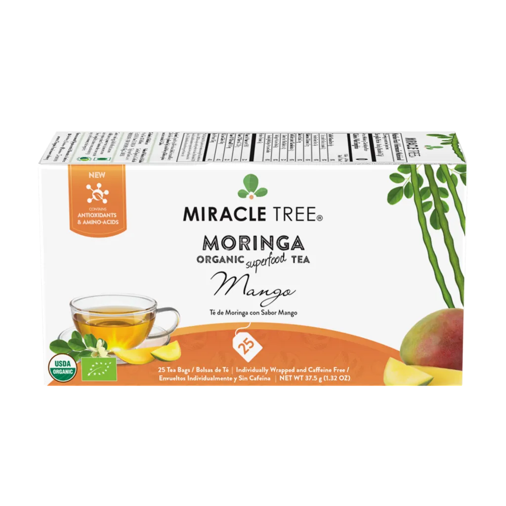 Miracle Tree's Organic Moringa Tea, Mango