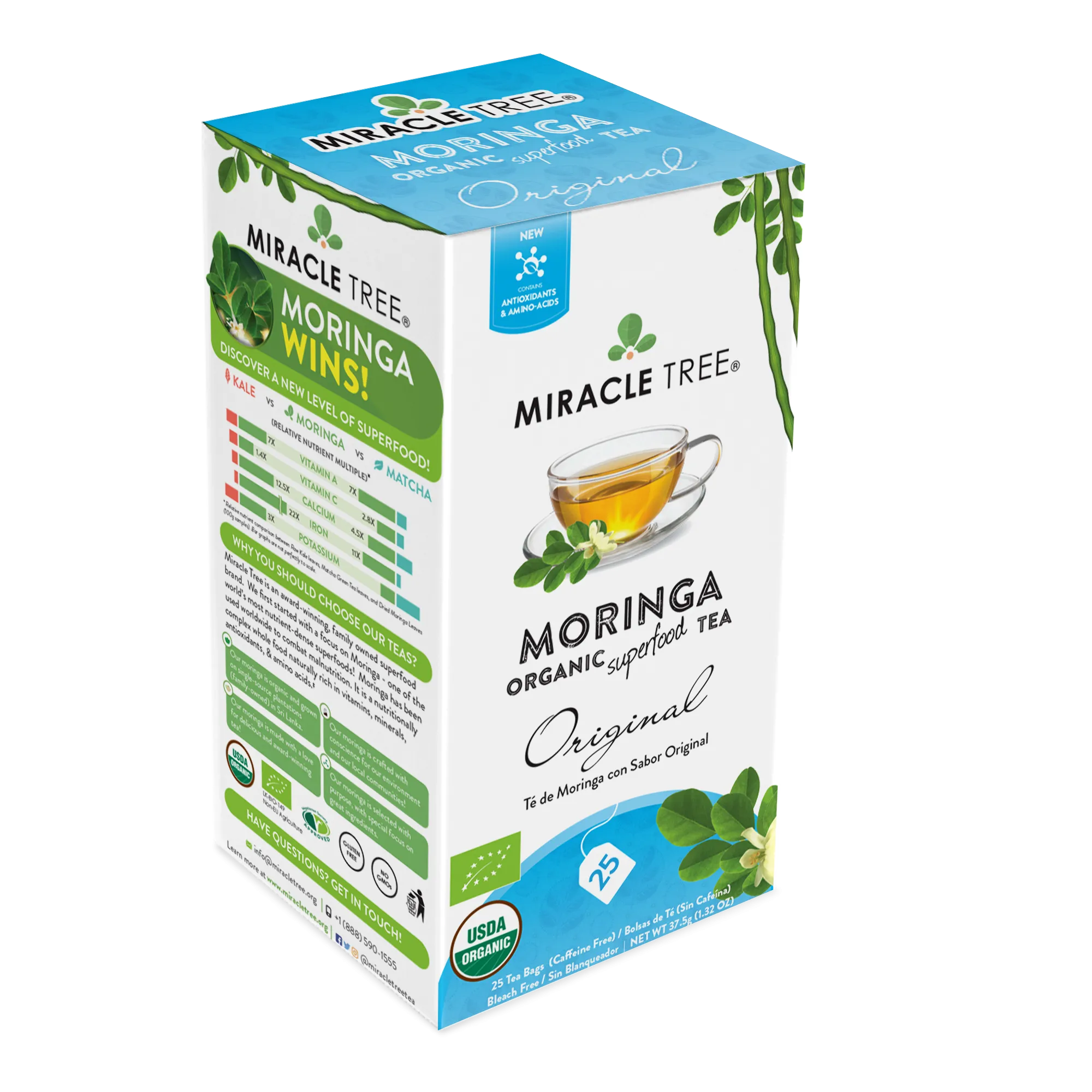 Miracle Tree's Organic Moringa Tea, Original