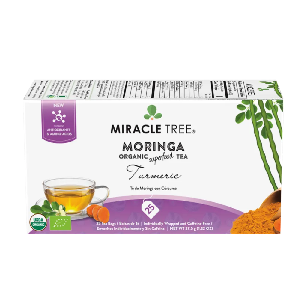 Miracle Tree's Organic Moringa Tea, Turmeric