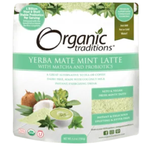 Organic traditions - yerba mate menthol latte - 150g