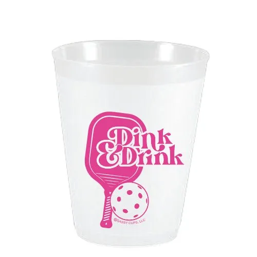 Pickleball Dink and Drink Frost Flex Cups