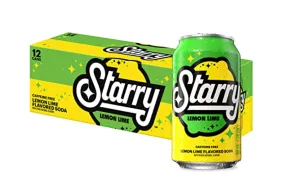 Starry Lemon Lime 12 Pack / 12 oz cans (BEST BY: MAY 2023)