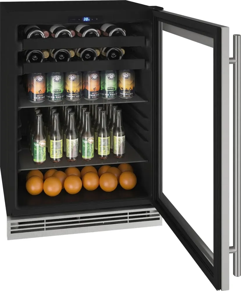 U-Line 24" Integrated Frame Beverage Center UHBV124-IG01A