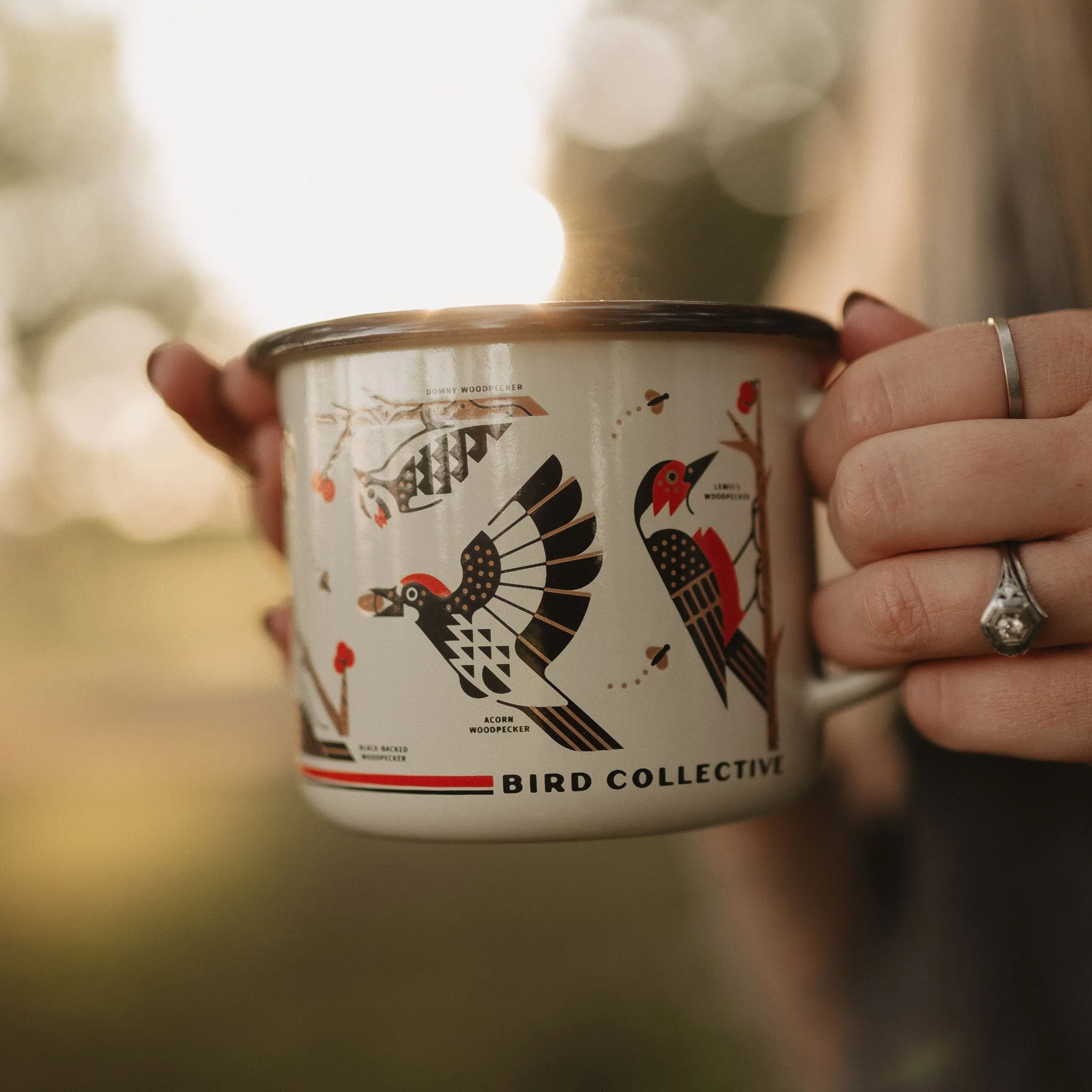 Woodpeckers of North America Enamel Mug