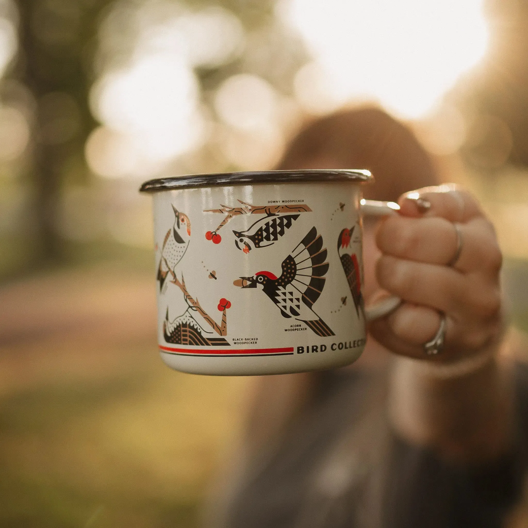 Woodpeckers of North America Enamel Mug